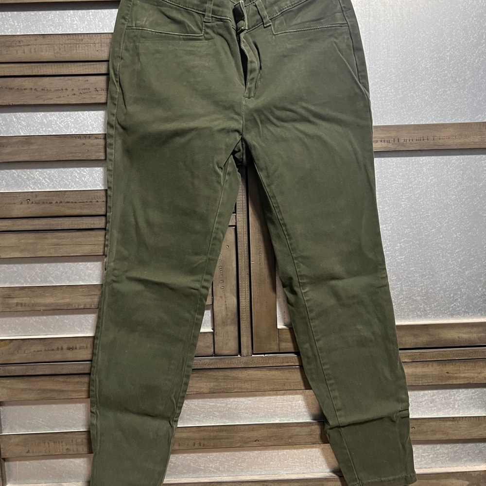 LOFT Olive Green Skinny Pants